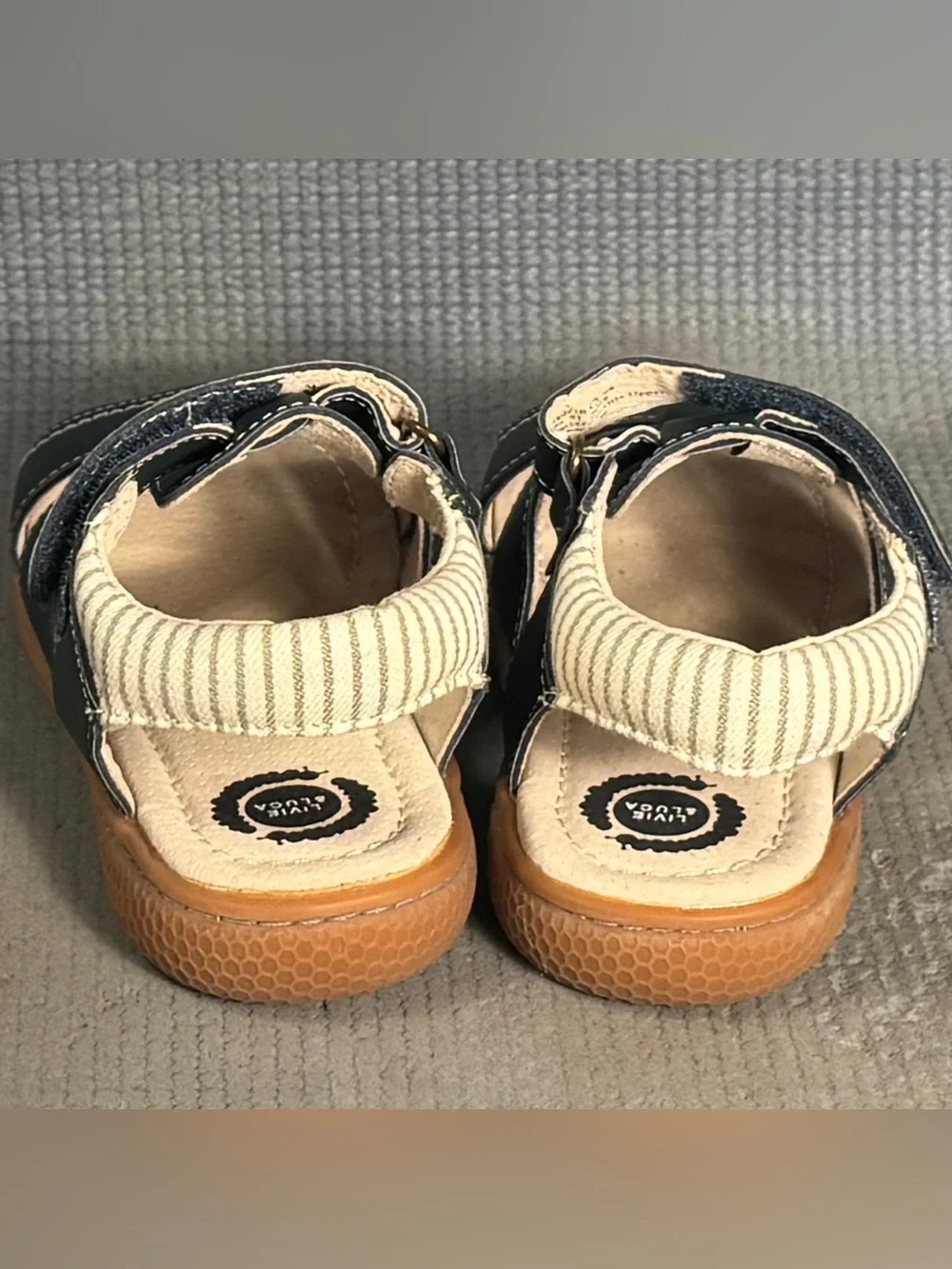 LIVIE & LUCA Sailor Navy Blue Sandals Kid’s Size 12C